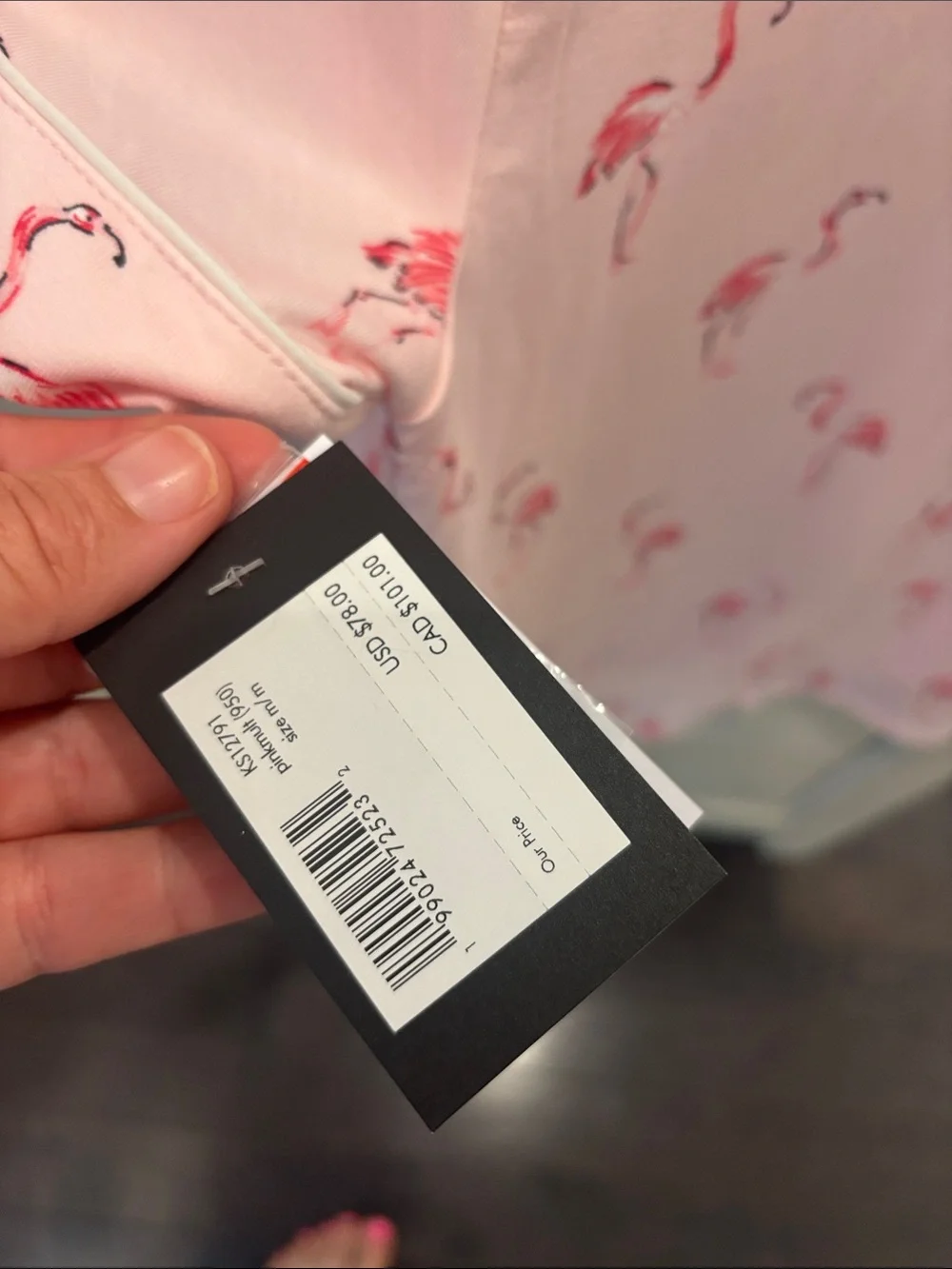 kate spade Pink Flamingo Short Pajama Set - Light Pink